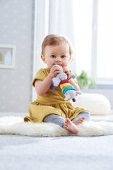HABA 304771 - Rammelaar teckelfiguur, stoffen babyspeelgoed met rammelaarmotor, speelgoed vanaf 6 maanden Speelgoed Bebe Naty Shop