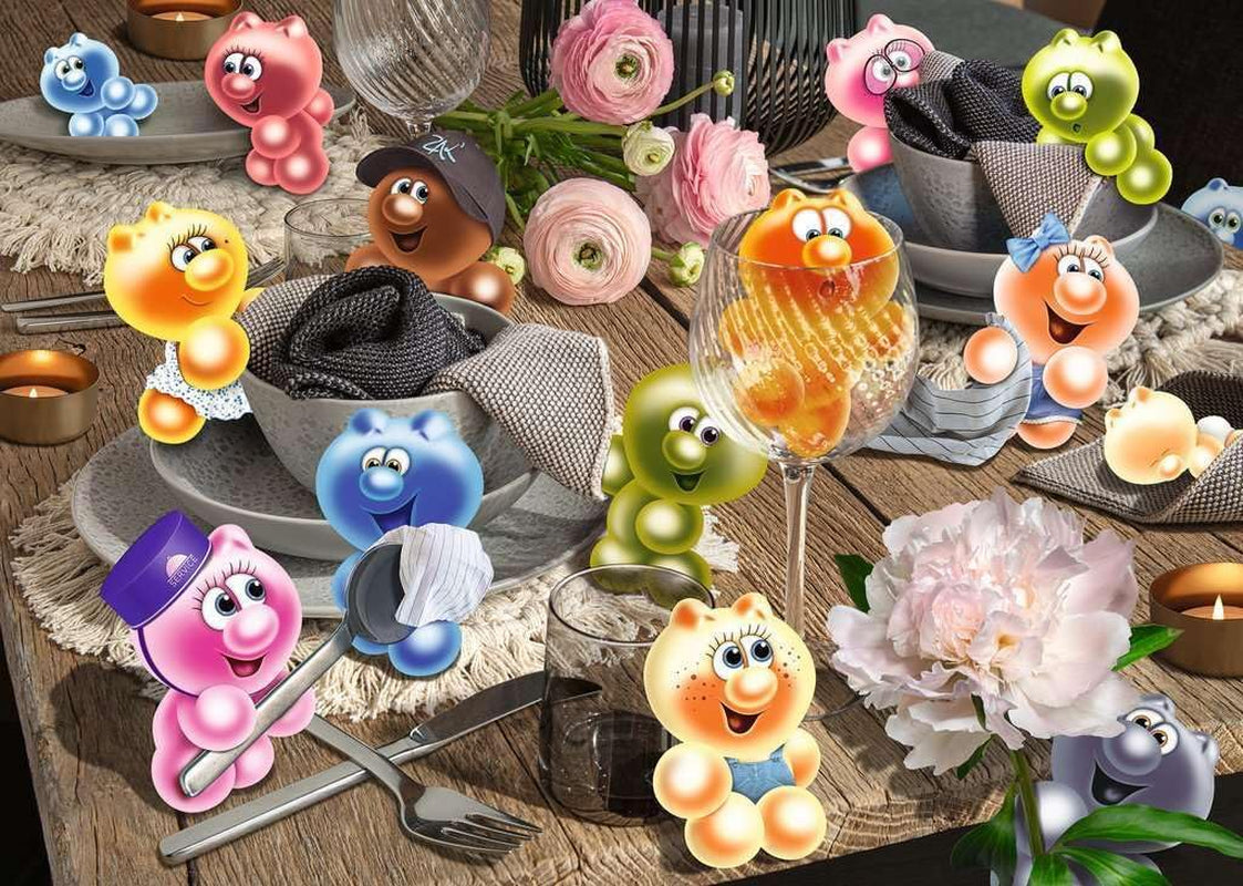 Ravensburger Puzzel 12000788 - Gelini dekt de tafel - Puzzel 1000 stukjes voor volwassenen en kinderen vanaf 14 jaar, Puzzel Naty Shop