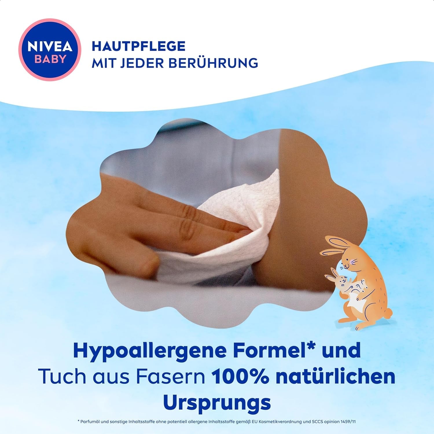 NIVEA Baby Aqua vochtige doekjes 4x57 stuks