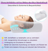 Hydomi Antirimpelkussen 2-in-1 Anti-verouderingsschoonheidskussen Orthopedisch neksteunkussen Nek- en schouderpijn Memory Foam Kussen om uw hoofd recht te houden Cervicale orthopedische kussens Naty Shop
