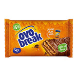 Ovomaltine OVO BREAK Wafel- en Chocoladereep - een knapperige snack met de onmiskenbare smaak van onze populaire Creme Crocante, uiteraard zonder palmolie (4 x 39 g)