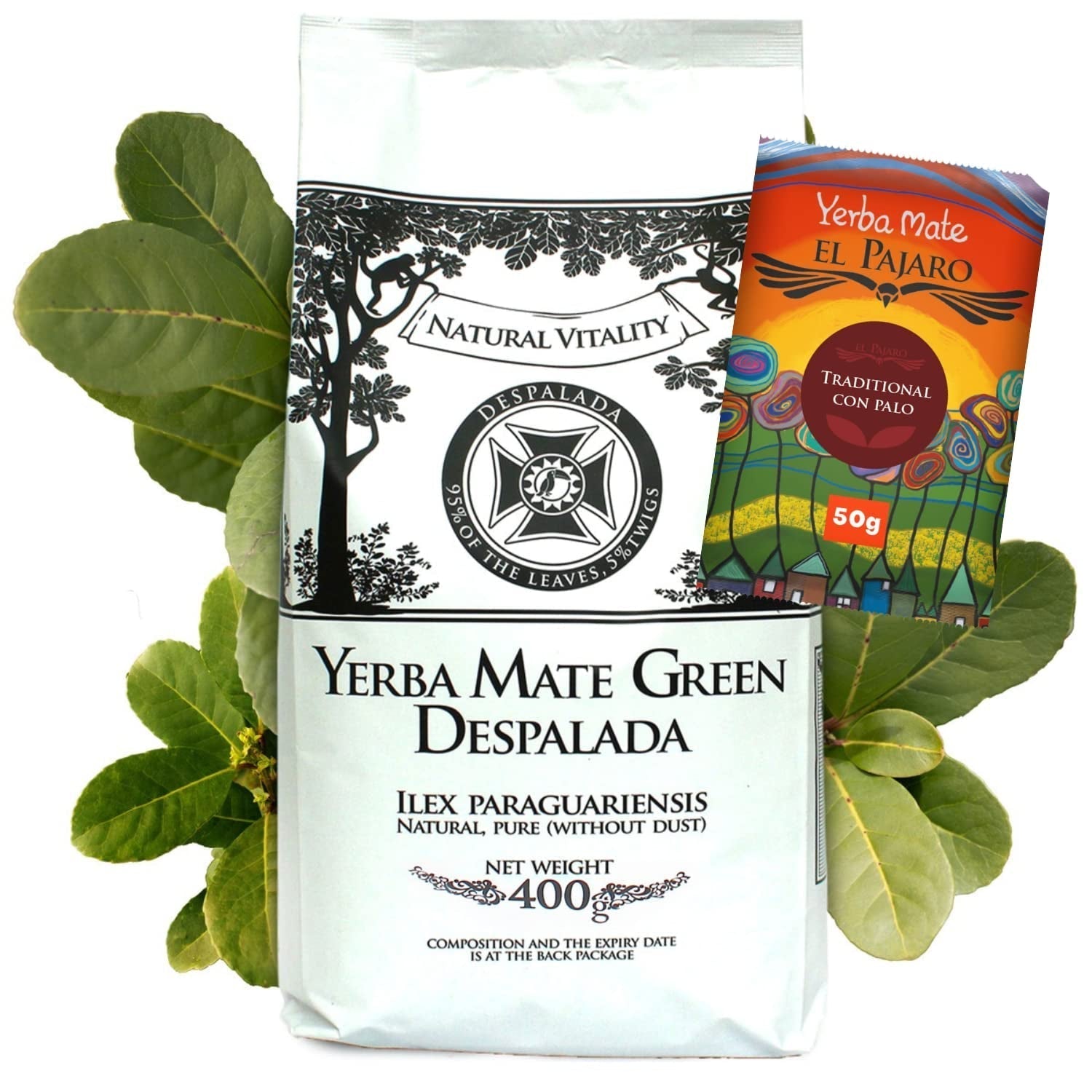 Yerba Brazil Despalada 1 kg ● Luchtgedroogde mate thee van mate bladeren ● Natuurlijke Paraguayaanse mate 50 g ● Natuurlijke mate thee smaak ● Yerba mate thee zonder toevoegingen ● Mate thee in bulk