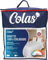 COLAS NORMAND - Eco-vriendelijke quilt - warm - 240 X 220 Cm - envelop en vulling van gerecyclede flessen - zacht, zijdeachtig en comfortabel - zorgvuldige productie Quilts en quilts Naty Shop 220X240 Cm Warm