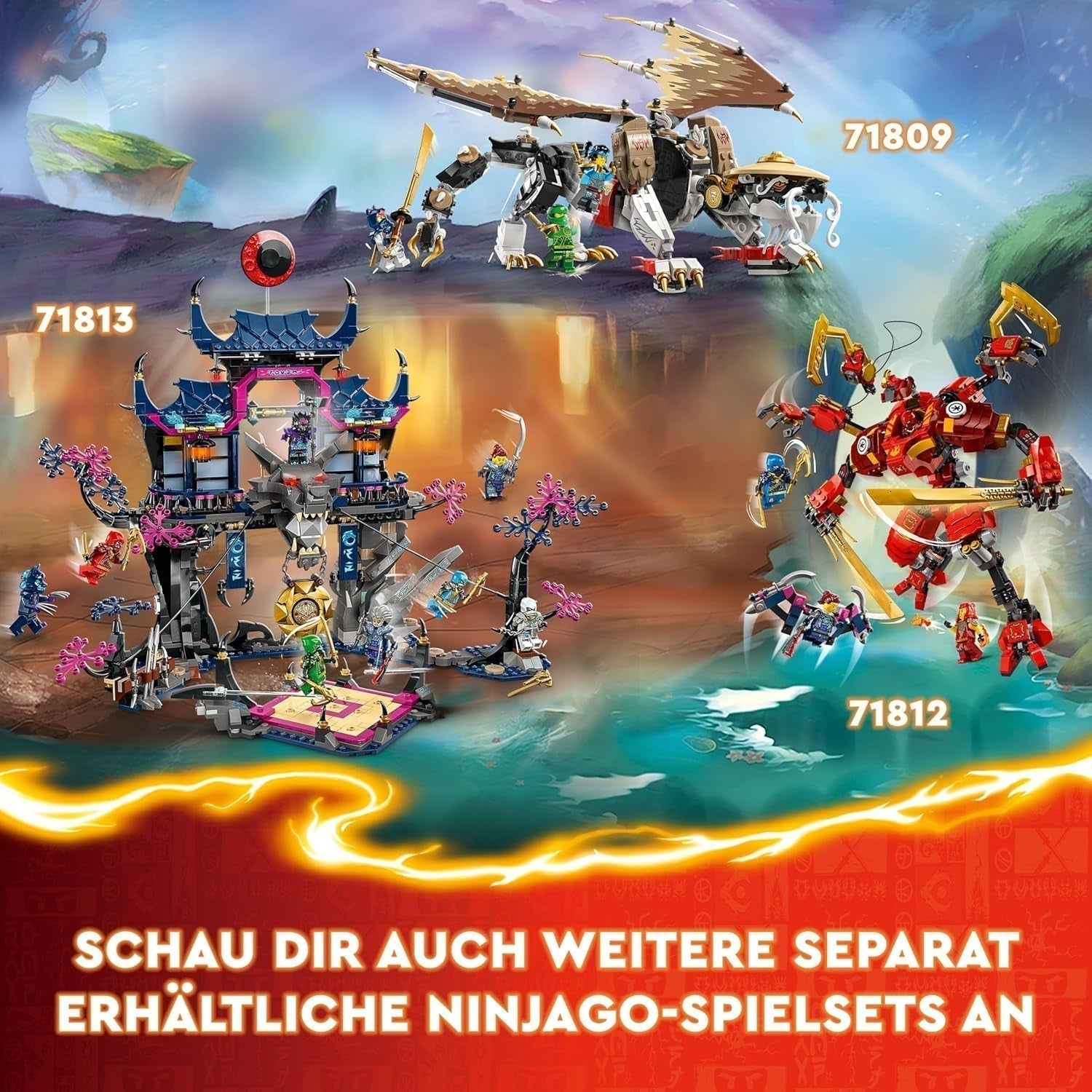 LEGO NINJAGO Kai's Ninja-klimmechaset, ninjaspeelgoed met bouwbare actiefiguur en 4 minifiguren, avonturenset voor kinderen, verjaardagscadeau voor 9-jarige jongens en meisjes 71812 Bouwsets Beuche in LEGO-Store