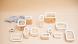 Mepal - Modula XXL Koelkast Opbergdoos - Voedselcontainer met Deksel - Keukenorganizer en Kunststof Opbergdoos - Stapelbare en Afsluitbare Koelkastorganizer - 4800ml - Witte Voedselbewaardozen Naty Shop