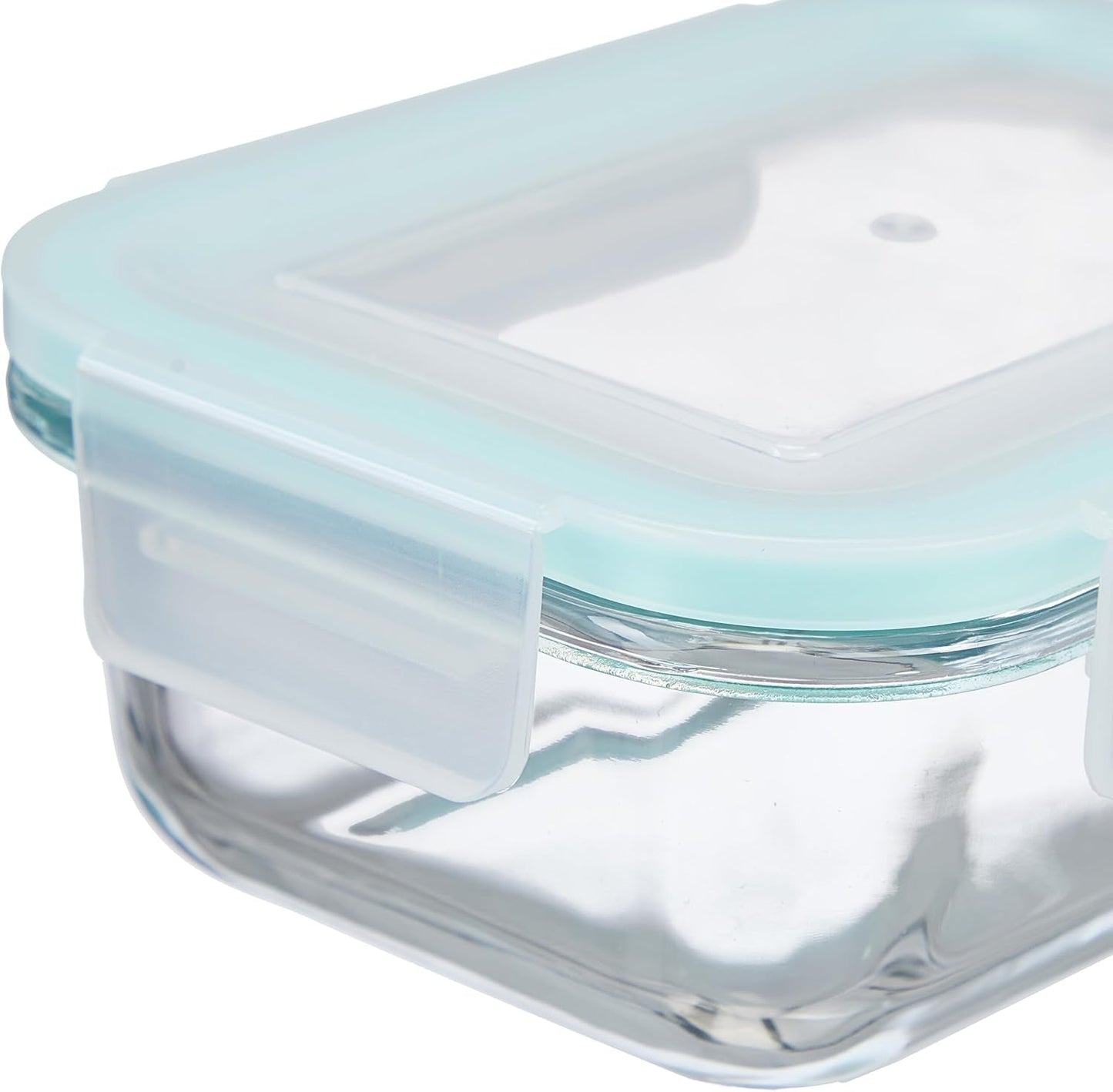 Relaxdays glazen containers met deksel, set van 6, 370 ml, voedselbewaarcontainers, plastic deksel, luchtdicht, glazen pot, transparante voedselbewaardozen Naty Shop