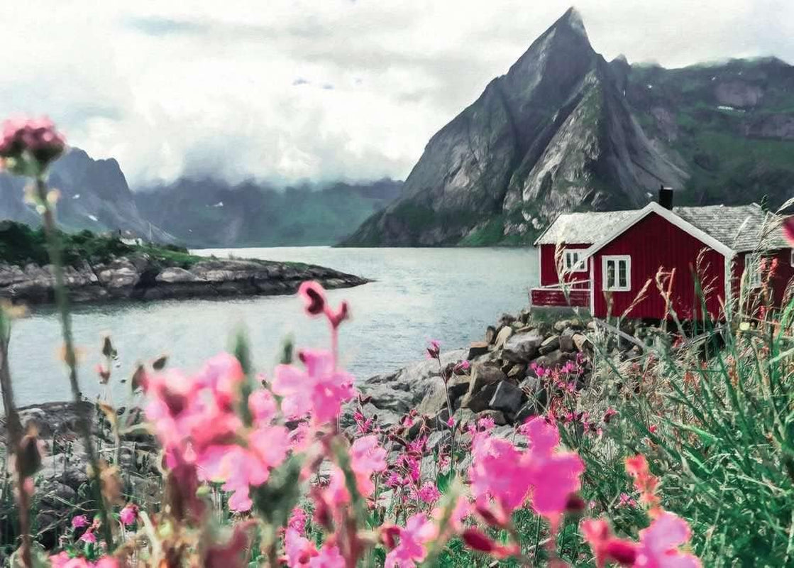Ravensburger Puzzel Scandinavische plaatsen 16740 - Reine, Lofoten, Noorwegen - Legpuzzel van 1000 stukjes voor volwassenen en kinderen vanaf 14 jaar Puzzel Naty Shop