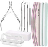FANDAMEI manicureset, buffer voor gelnägel, nagelfeile 100/180, nagelfeilen voor gelnägel, nagelhautschieber, buffer voor gelnägel, feilen voor gelnägel, nagelzange, nagelfeilen set, manicure- en pedicureset