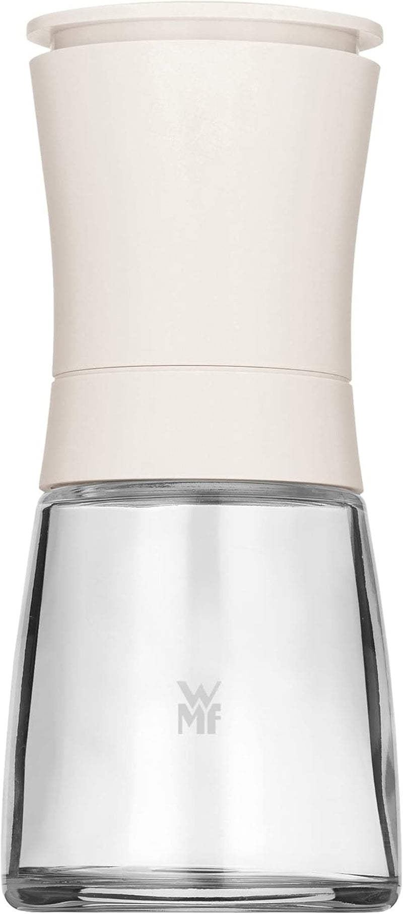 WMF Trend zout- of pepermolen 14 cm, zonder vulling, keramische molen, kunststof, glas, wit Grinders en Slicers Naty Shop Single