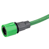 Kinzo Flexibele Tuinslang 20 m - incl. slangetje Slangaccessoire - Flexibele slang met sproeikop met 7 spuitposities - Kunststof - Groen/Grijs