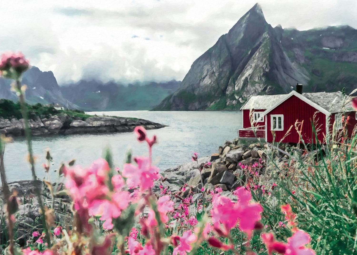 Ravensburger Puzzel Scandinavische plaatsen 16740 - Reine, Lofoten, Noorwegen - Legpuzzel van 1000 stukjes voor volwassenen en kinderen vanaf 14 jaar Puzzel Naty Shop Oud ontwerp