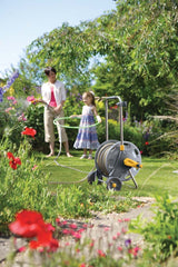 HOZELOCK - Slanghaspel Plus 50 M (Ø 12,5 mm) gemonteerd: Max. capaciteit 60 m, stabiel en robuust voor algemeen gebruik, gemonteerd met 50 m slang, 1 sproeikop + aansluitingen [2435R0000]