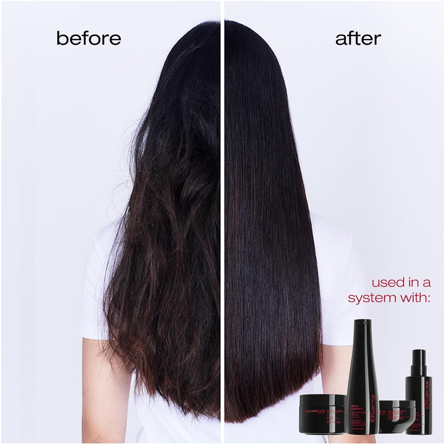 Shu Uemura, Ashita Supreme, Intensief revitaliserend haarmasker, Voor alle haartypes, Met ashitaba-extract, Voor meer glans en soepelheid, Anti-split, 200 ml Naty Shop Haarmasker