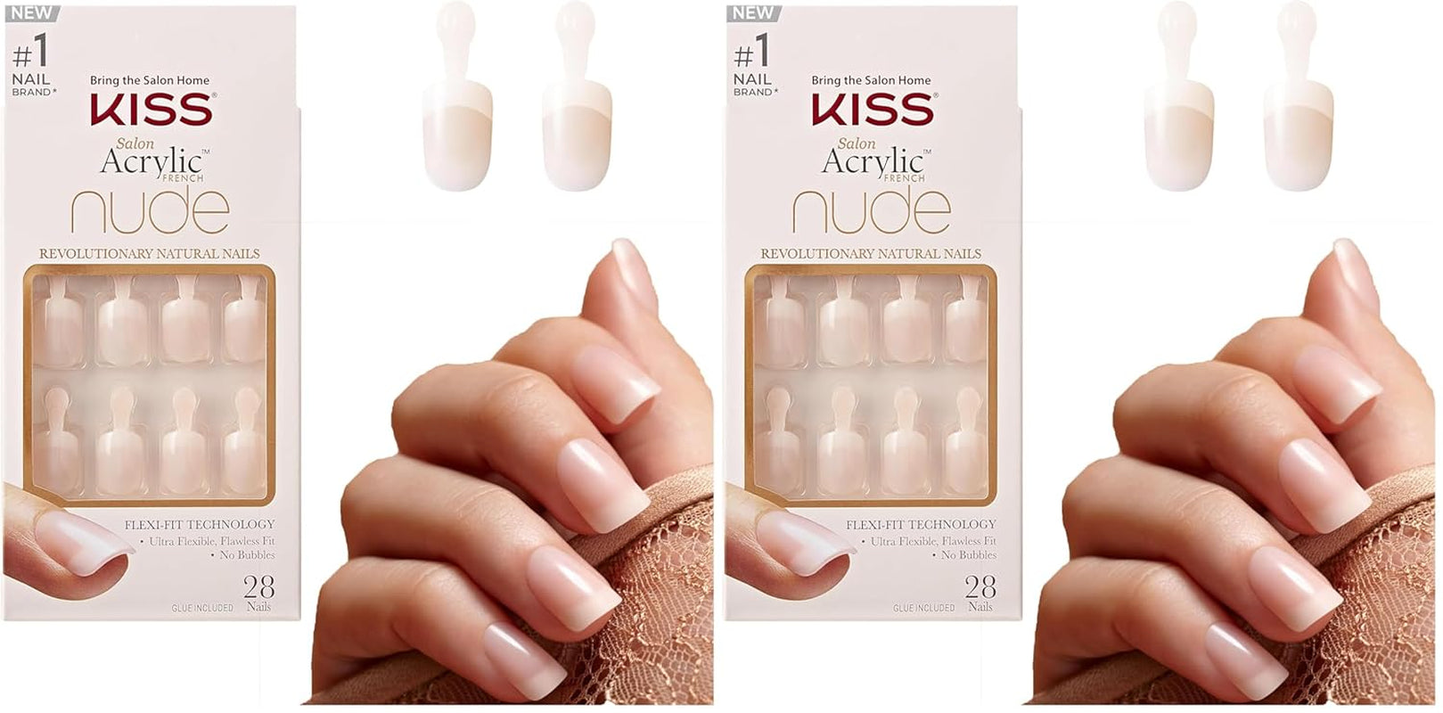 Kiss Nude Nails Amazing Nails (pak van 2)