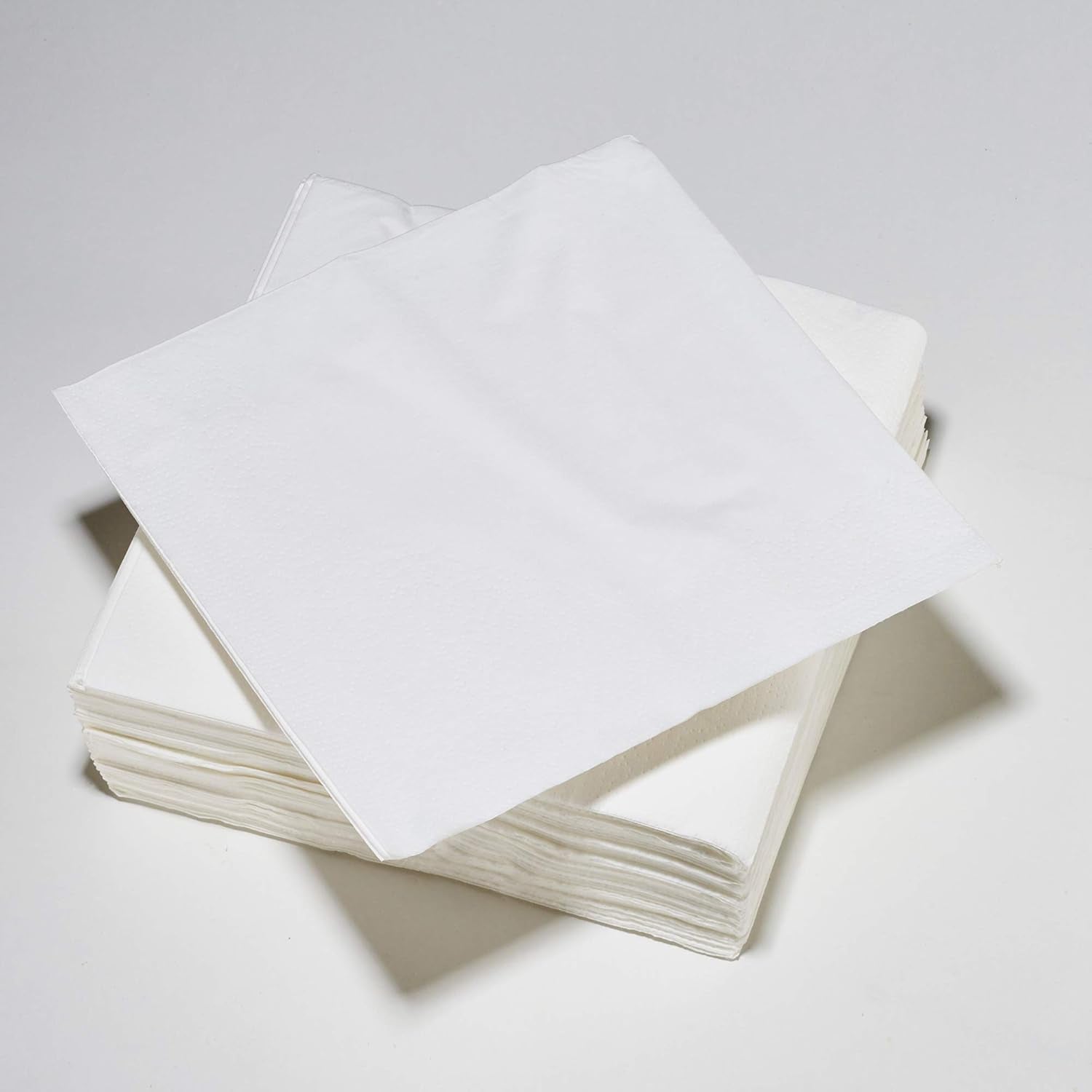 Le Napage 50 katoenen servetten 25 X 25 cm, 3-laags, FSC wit