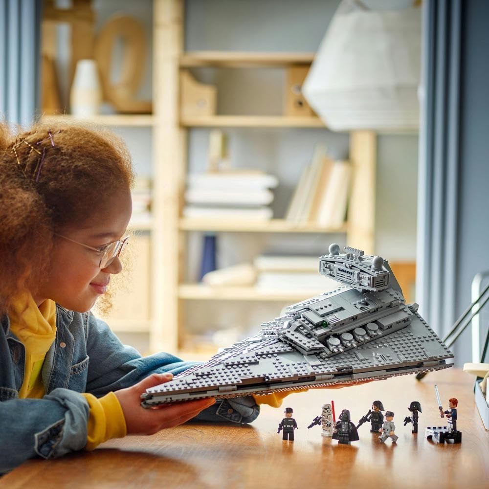 LEGO Star Wars Imperial Star Destroyer, ruimteschipset, bouwspeelgoed, Darth Vader en Cal Kestis speelset, verjaardagscadeau voor jongens, meisjes en fans 75394 Bouwsets Besuche in LEGO-Store