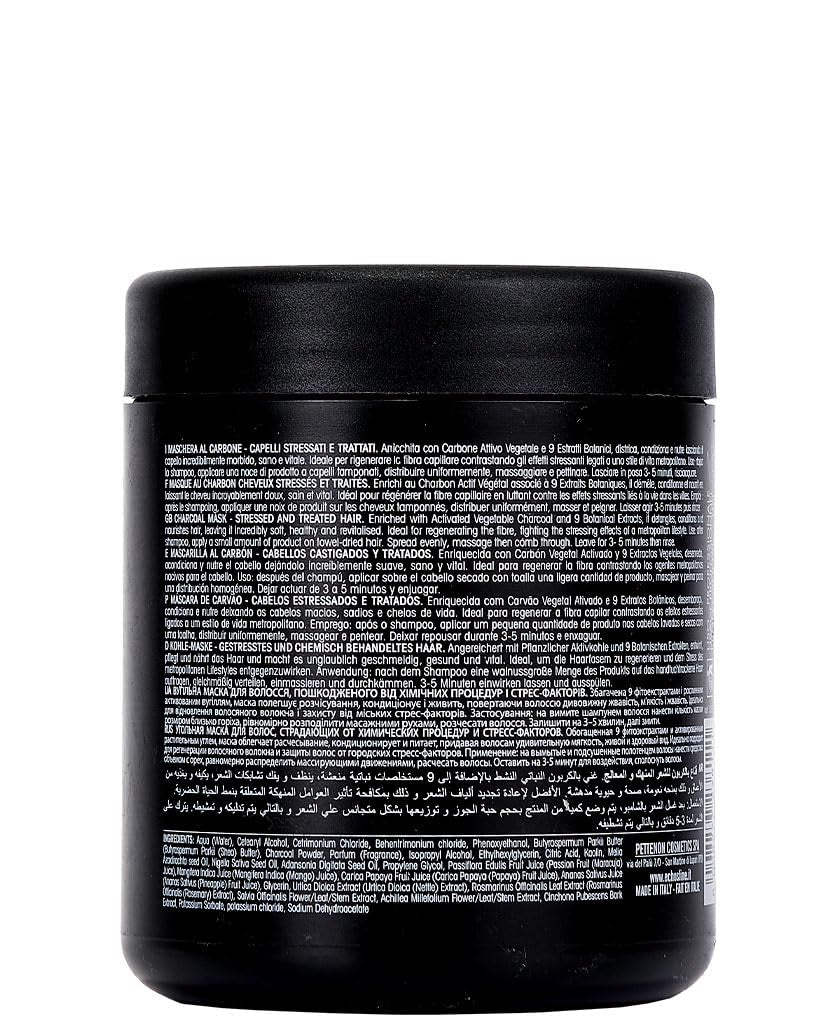 Echosline Karbon 9 biologisch veganistisch houtskoolmasker (1000 ml) Naty Shop haarmasker