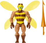 Masters of the Universe Origins-actiefiguur Buzz-Off uit de cartooncollectie, ongeveer 14 cm hoog, uit de tv uit de jaren 80, Bee Leader met vleugels en bril met speer, JBM88 Actiefiguren Naty Shop Standaardtitel