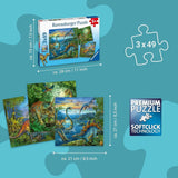 Ravensburger Kinderpuzzel - 09317 De fascinatie van dinosaurussen - Legpuzzel van 3X49 stukjes voor kinderen vanaf 5 jaar Puzzel Naty Shop