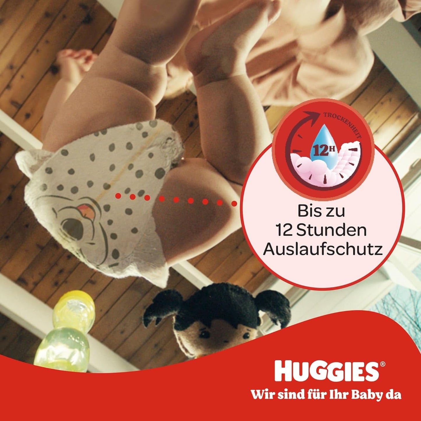 Huggies Babyluiers Little Movers, Disney Design, maat 3, 168 stuks (3 x 56), maanddoos