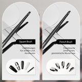 Nagel Pinsel 8 Stück Pinsel voor Gelnägel, Nageldesign Gel Pinsel Dotting Painting Line Pen voor Nagelack Gel Acryl Nagel Pinsel Nailart Kit Acryl Pinsel Fineliner Nägel Selber Machen
