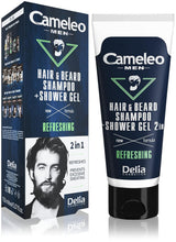 Cameleo Men - Haarwas voor mannen tegen haaruitval, 150 ml Haarverzorging Naty Shop Shampoo en douchegel - 2 in 1