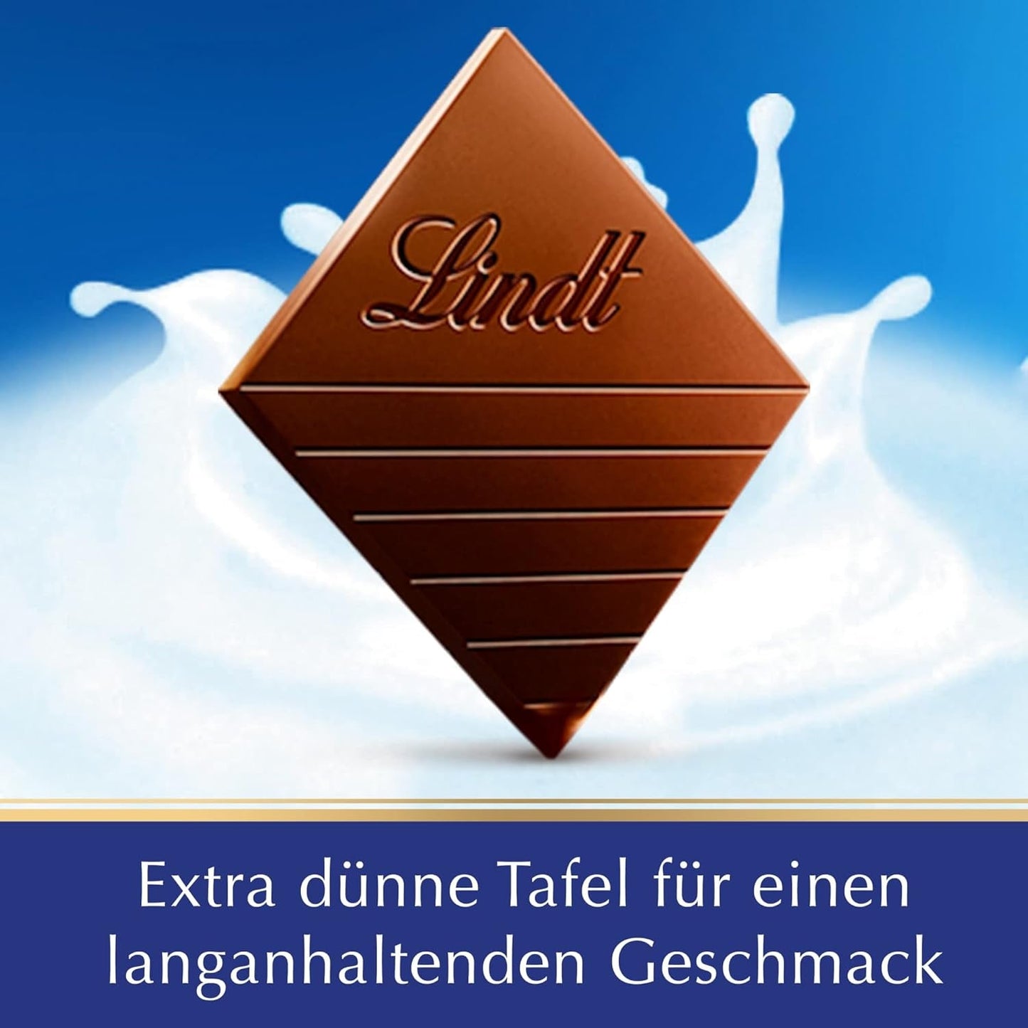 Lindt EXCELLENCE Extra romige melkchocolade | Reep 100g | Fijne, premium melkchocolade met een romige, melkachtige smaak | Intens en aanhoudend aroma | Chocolade geschenk