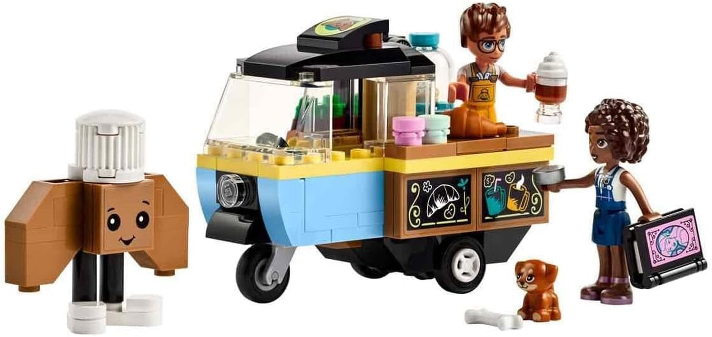 LEGO Friends Rolling Café Klein bakspeelgoed voor kinderen, cadeau voor meisjes en jongens vanaf 6 jaar, educatief speelgoed met Aliya, Jules en Aira de hond 42606 Bouwsets Beuche in LEGO-Store