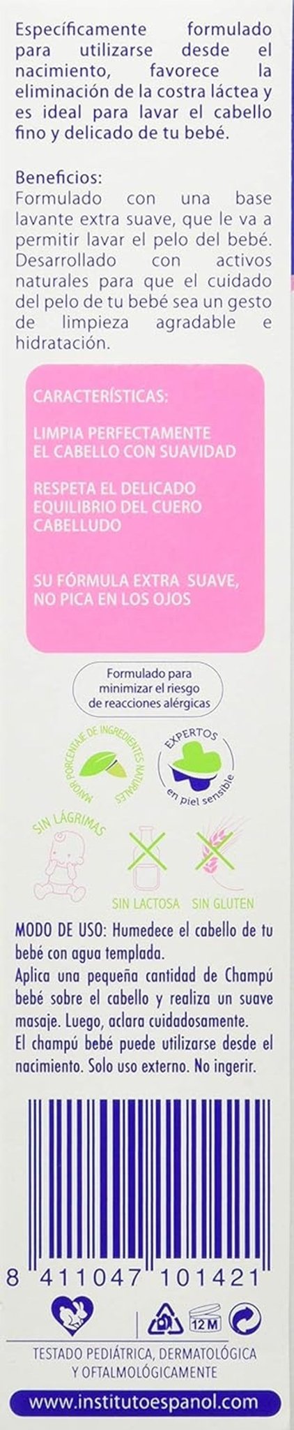 Champu Extra Suave Babylijn - 300 Ml. Kinderen - Bad- en huidverzorging Naty Shop