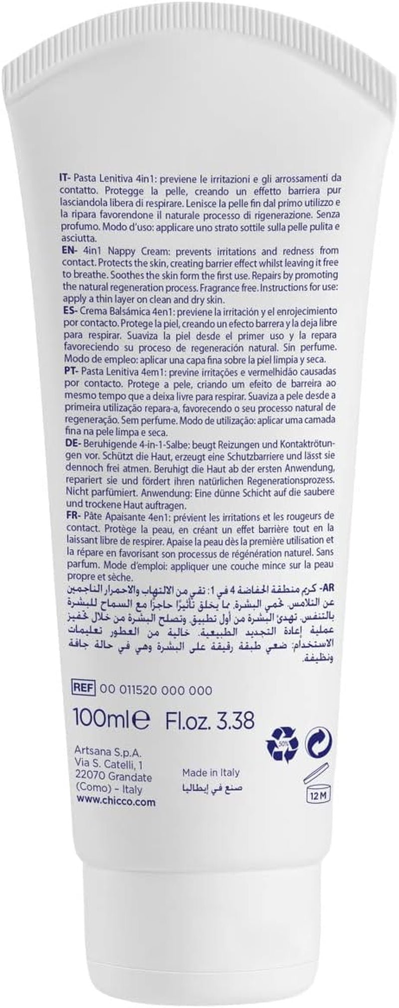 CHICCO NATURAL SENSATION - SET 2: 1 SHAMPOO EN BAD - NIET-DROOGEND 200 ML, 1 4IN1 VERANDERCRÈME 100 ML Kinderen - Bad en Huidverzorging Naty Shop