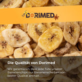 Bananenchips 1 kg | Krokante Plakjes Bananenchips Met Gedroogd Fruit | gezond tussendoortje met een heerlijke smaak | Naty Shop gedehydrateerde producten