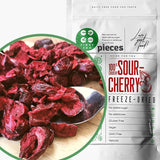 Gevriesdroogde bittere kersen | 100% natuurlijke gevriesdroogde stukjes fruit Gedroogd fruit | Gedroogde bittere kersen | Gevriesdroogde bittere kersen | ZingyZoo Naty Shop gedehydrateerde producten 100G