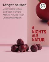 Gevriesdroogde bittere kersen BUAH® | Hele bittere kersen als tussendoortje of voor muesli | Ideale vervanger voor snoep | Veganistisch en zonder toegevoegde suiker | 135g Naty Shop gedehydrateerde producten