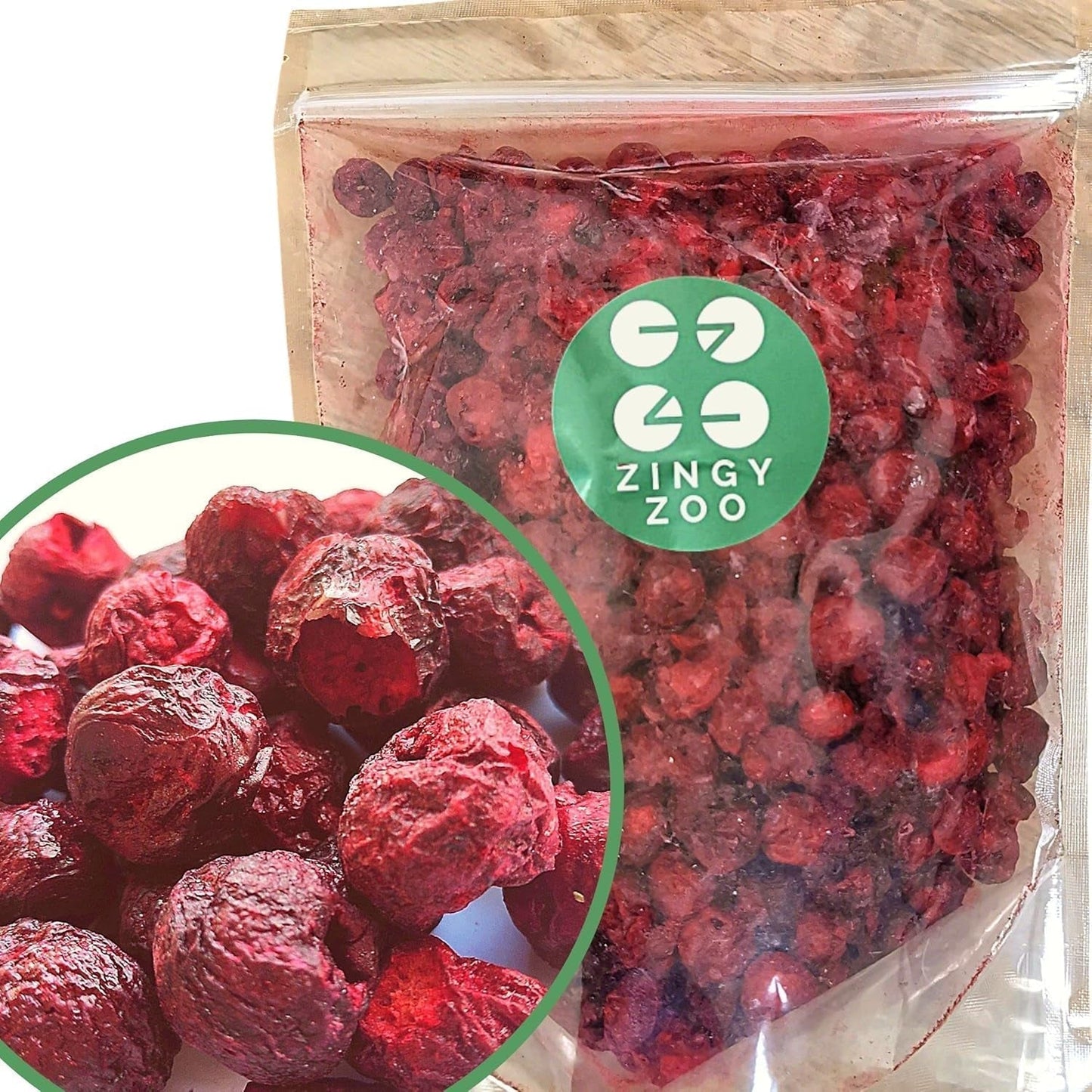 Gevriesdroogde kersen | Gedroogde zure kersen | Gevriesdroogd fruit | Gevriesdroogd gedroogd fruit | Gevriesdroogd fruit Gedroogde kersen | Bont Smoothie Gevriesdroogd fruit (90g) Gedroogde producten Naty Shop 300 G (1 verpakking)