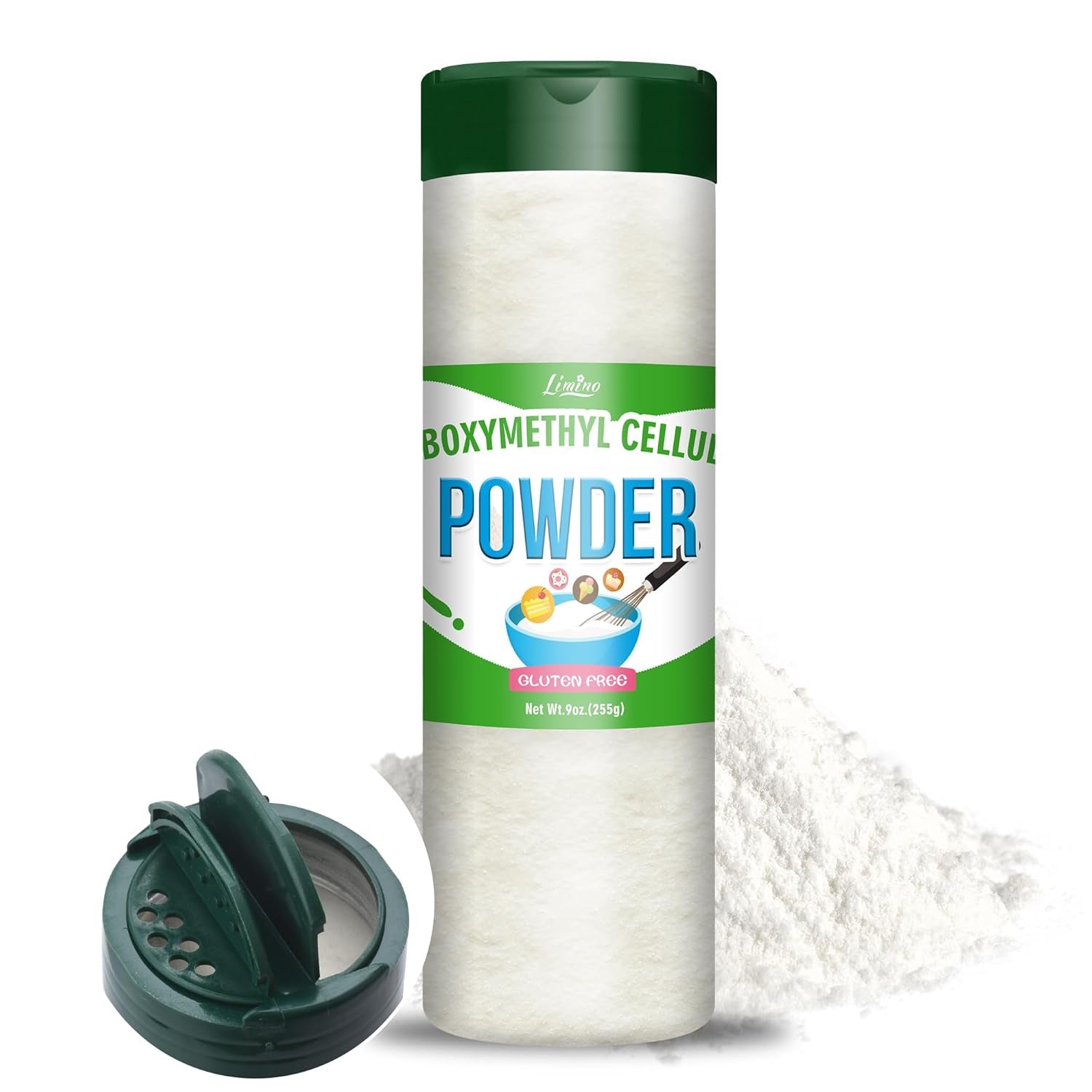 CMC-poeder 255 g - 100% puur CMC-poeder, voedselverdikkingsmiddel, ijsstabilisator, Tylo-poeder voor fondant, cakes, ijs, diepvriesproducten, snoep, yoghurt, kauwgompasta Naty Shop suikerpasta Standaardtitel