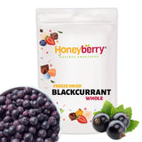 Gevriesdroogde zwarte bessen 250g - Gevriesdroogd fruit - Gevriesdroogd gedroogd fruit - Gedroogde zwarte bessen voor bakken, muesli, taarten decoreren, desserts Gedroogde producten Naty Shop 250G