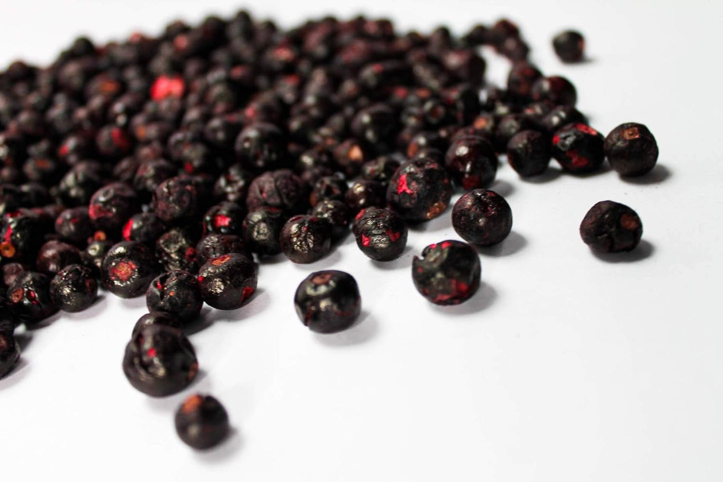 Gevriesdroogde zwarte bessen 250g - Gevriesdroogd fruit - Gevriesdroogd gedroogd fruit - Gedroogde zwarte bessen voor bakken, muesli, taarten decoreren, desserts Gedroogde producten Naty Shop