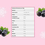 Gevriesdroogde zwarte bessen 250g - Gevriesdroogd fruit - Gevriesdroogd gedroogd fruit - Gedroogde zwarte bessen voor bakken, muesli, taarten decoreren, desserts Gedroogde producten Naty Shop