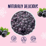 Gevriesdroogde zwarte bessen 250g - Gevriesdroogd fruit - Gevriesdroogd gedroogd fruit - Gedroogde zwarte bessen voor bakken, muesli, taarten decoreren, desserts Gedroogde producten Naty Shop