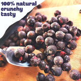 Gevriesdroogde zwarte bessen | 100% natuurlijke gedroogde bessen | Geen toegevoegde suikers Gezond gevriesdroogd snoepje | Gevriesdroogd fruit Gevriesdroogd fruit Gedroogde producten Naty Shop