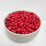 Gevriesdroogde hele rode bessen 100g - Gevriesdroogd fruit - Gevriesdroogd gedroogd fruit - Rode bessen voor het bakken, decoreren van taarten, snacks, muesli, desserts Gedroogde producten Naty Shop