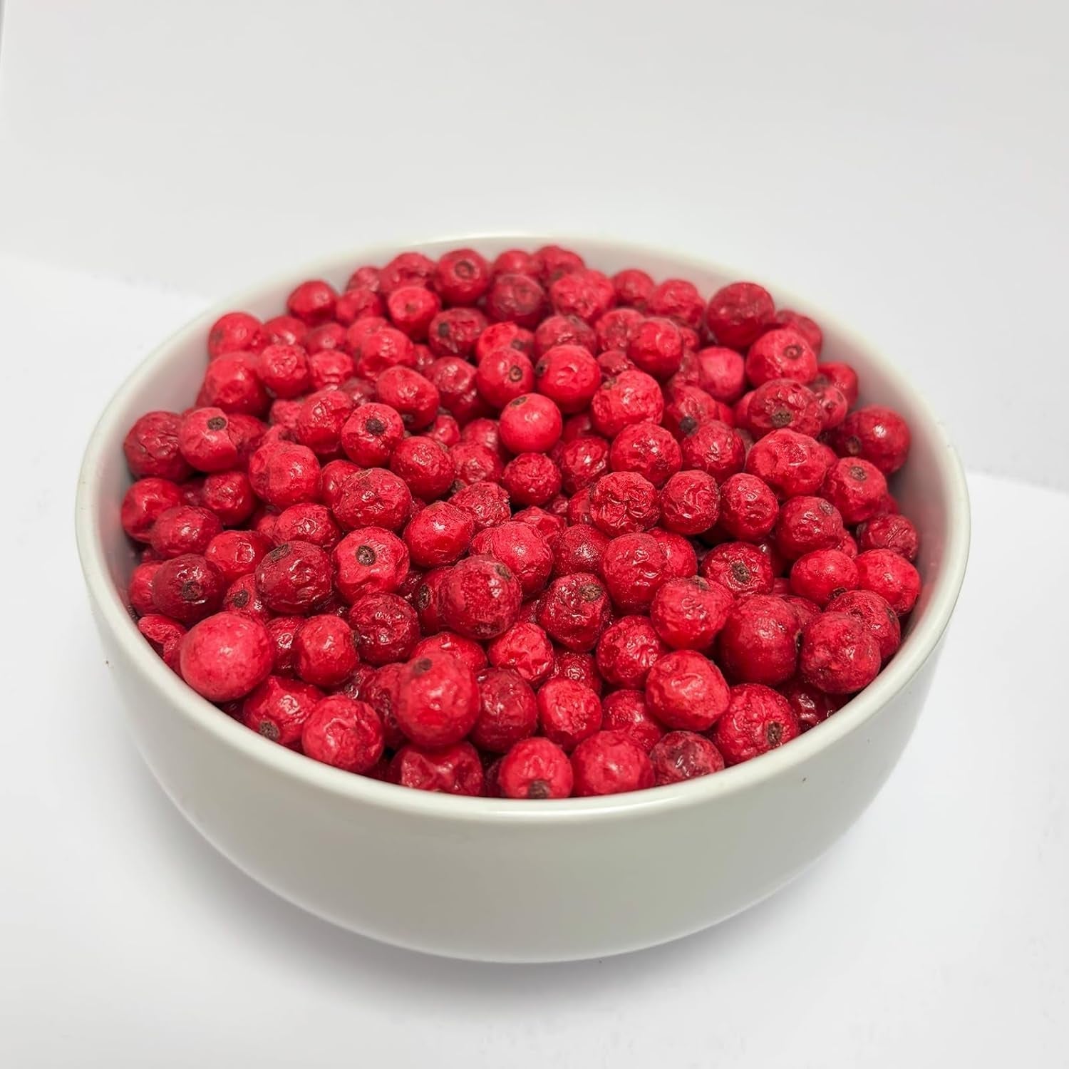 Gevriesdroogde hele rode bessen 100g - Gevriesdroogd fruit - Gevriesdroogd gedroogd fruit - Rode bessen voor het bakken, decoreren van taarten, snacks, muesli, desserts Gedroogde producten Naty Shop