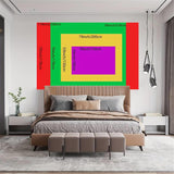 Tapijt wandtapijt bos canvas boom waterval mist Huis - Accessoires en Decoratie Naty Shop
