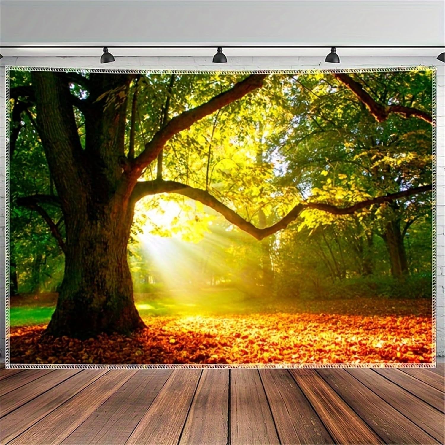 Tapijt wandtapijt bos canvas boom zon hemel Woonaccessoires en Decoratie Naty Shop