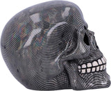 Holografische zilveren visnetschedel Zilveren holografische visnetschedelornament Zilver 16,5 cm Beeldjes en sculpturen Naty Shop