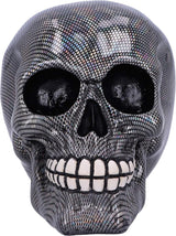 Holografische zilveren visnetschedel Zilveren holografische visnetschedelornament Zilver 16,5 cm Beeldjes en sculpturen Naty Shop