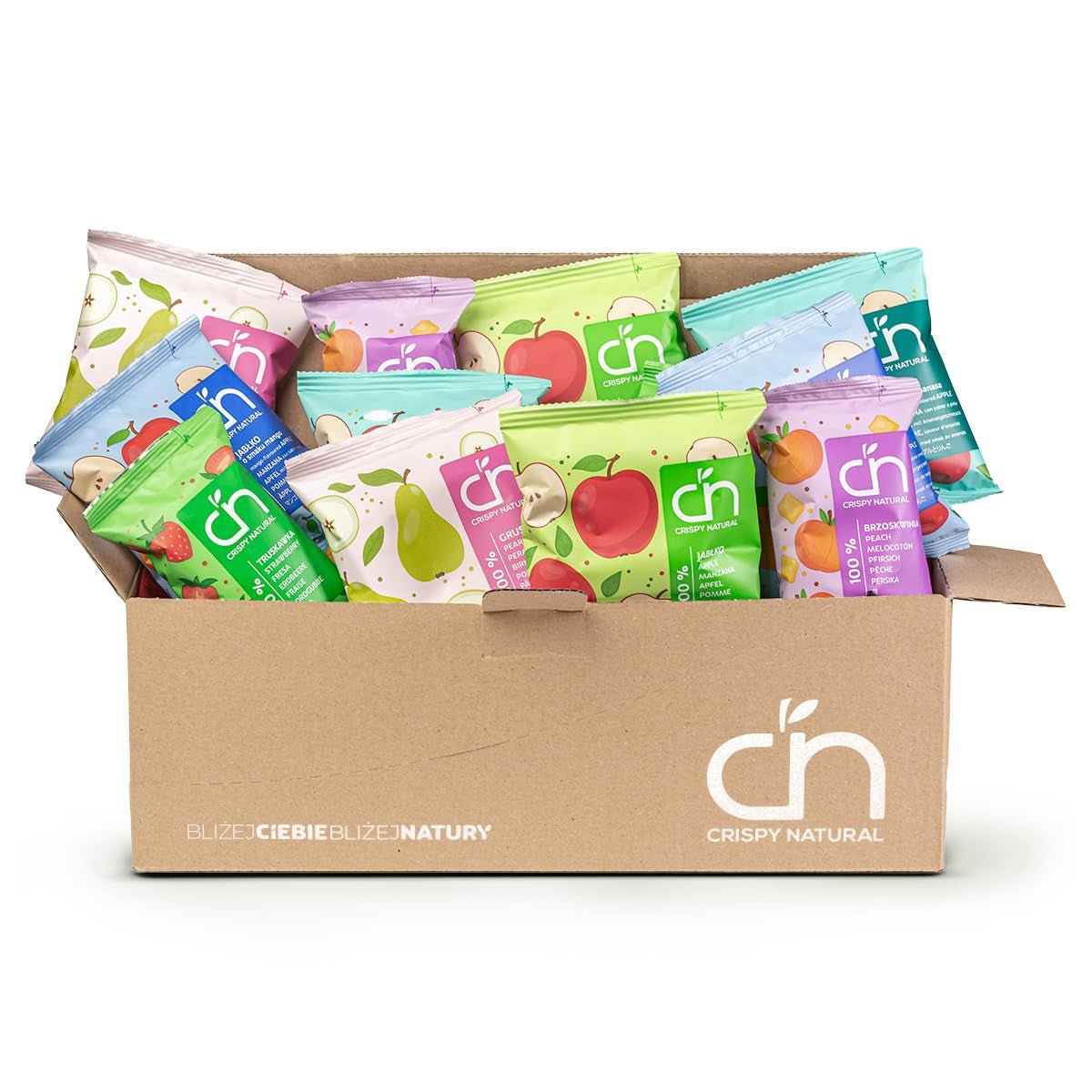 Krokante Natuurlijke Snackmix (12, Mix Fruit) Naty Shop Gedehydrateerde Producten 1,5 G (Pack van 12) Mix Fruit
