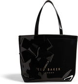 Ted Baker Nikicon vinyl bow-shopper damestassen dames Naty Shop zwart