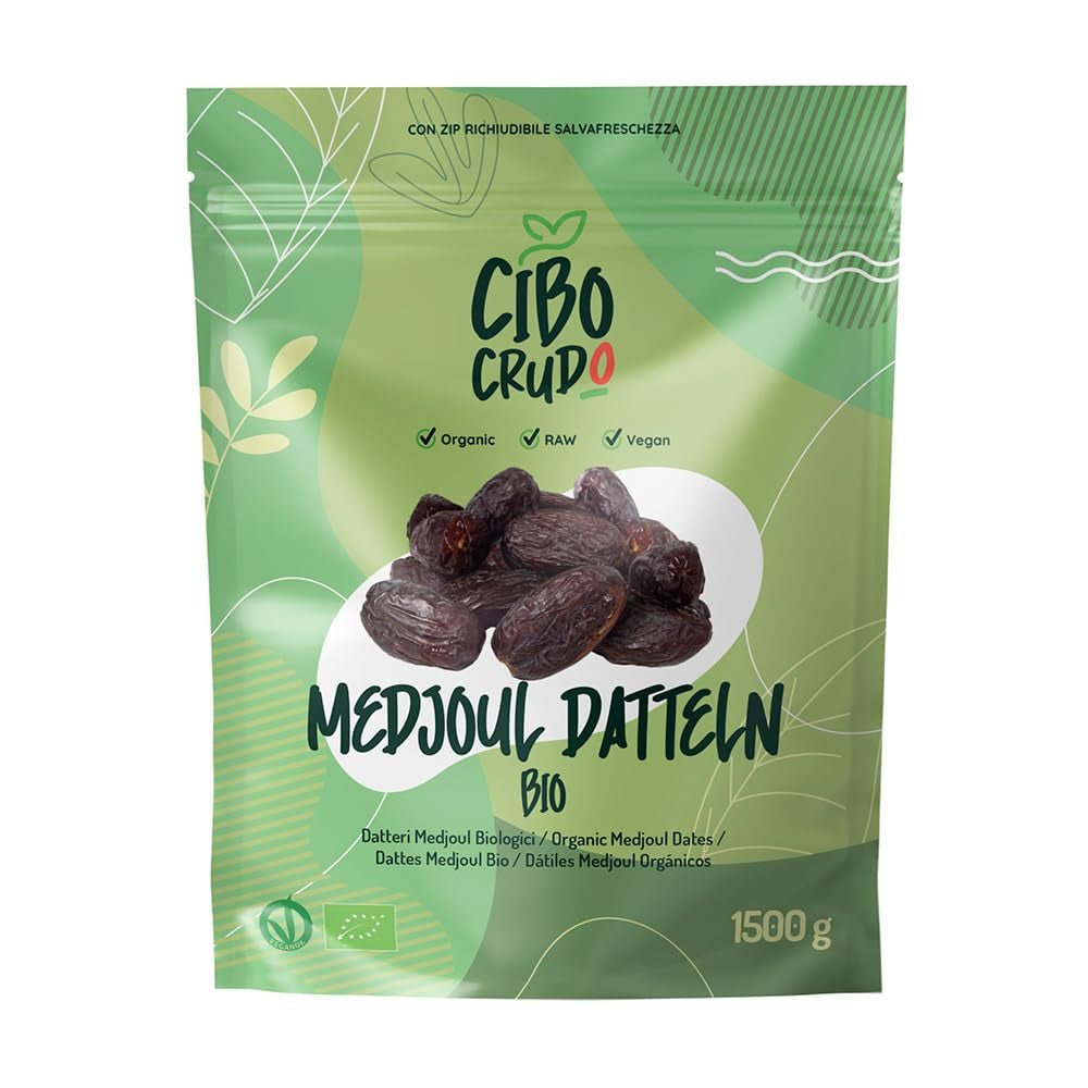 Deglet Nour Bio pitloze dadels - 500g. Natuurlijke biologische Deglet Nour gedroogde dadels. Gedroogde dadels. Gedroogde producten Naty Shop 1,5 kg Medjool dadels