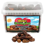 Bite & Delight gedroogde dadels - Heel, gedroogd en natuurlijk - Aromatische snoepjes - Lekker en sappig - Kant-en-klare fruitsnack - Veganistisch - Geen toegevoegde suikers - 1250g Naty Shop gedehydrateerde producten 1000 Ml